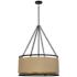 Minka Windward Passage 26 1/2" Brass And Coal 6-Light Pendant Light