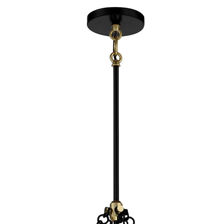 Image 4 Minka Windward Passage 26 1/2" Brass And Coal 6-Light Pendant Light more views