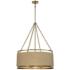Minka Windward Passage 26 1/2" Brass and Natural Rope 6-Light Pendant
