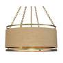 4_Minka Windward Passage 26 1/2" Brass and Natural Rope 6-Light Pendant more views