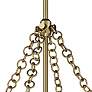 Minka Windward Passage 26 1/2" Brass and Natural Rope 6-Light Pendant
