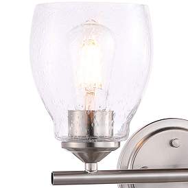 Image2 of Minka Winsley 10" High Brushed Nickel Metal 2-Light Wall Sconce more views