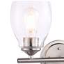 Thumbnail2 of Minka Winsley 10" High Brushed Nickel Metal 2-Light Wall Sconce more views