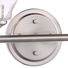 Image3 of Minka Winsley 10" High Brushed Nickel Metal 2-Light Wall Sconce more views