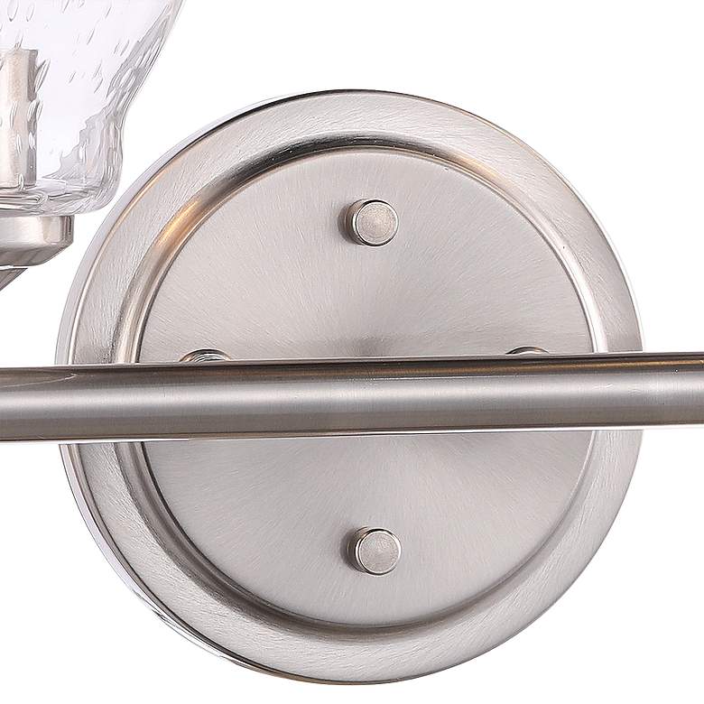 Image 3 Minka Winsley 10" High Brushed Nickel Metal 2-Light Wall Sconce more views