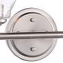 Thumbnail3 of Minka Winsley 10" High Brushed Nickel Metal 2-Light Wall Sconce more views