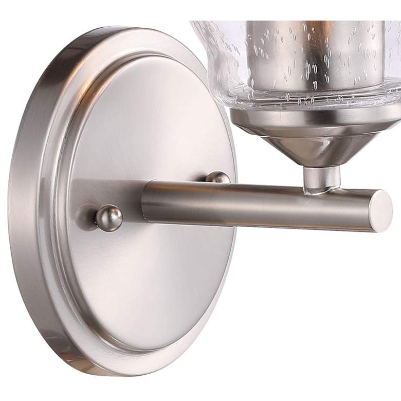 Image 4 Minka Winsley 10" High Brushed Nickel Metal Wall Sconce more views