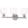 2_Minka Winsley 22 1/4" Wide Brushed Nickel Metal 3-Light Bath Light