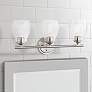 1_Minka Winsley 22 1/4" Wide Brushed Nickel Metal 3-Light Bath Light