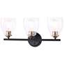 2_Minka Winsley 22 1/4" Wide Coal Stained Brass 3-Light Bath Light