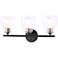 Minka Winsley 22 1/4" Wide Coal Stained Brass 3-Light Bath Light