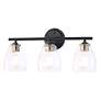 3_Minka Winsley 22 1/4" Wide Coal Stained Brass 3-Light Bath Light more views