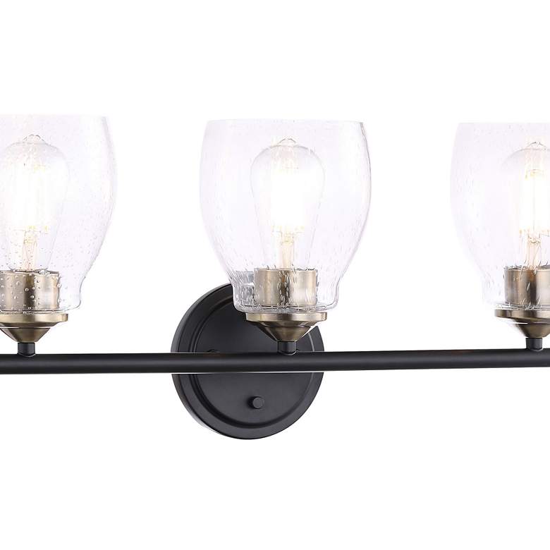 Image 4 Minka Winsley 22 1/4" Wide Coal Stained Brass 3-Light Bath Light more views