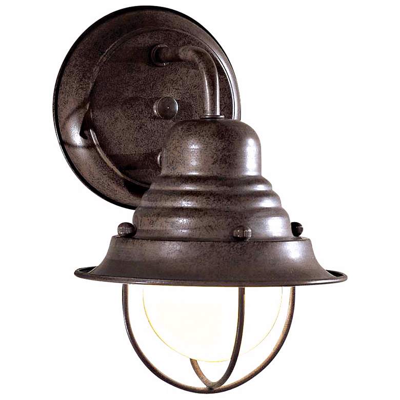 Image 1 Minka Wyndmere 9" High Industrial Bronze Outdoor Wall Light