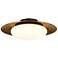 Minka Zinola 18" Wide Halcyon Gold Sand Coal Modern LED Ceiling Light