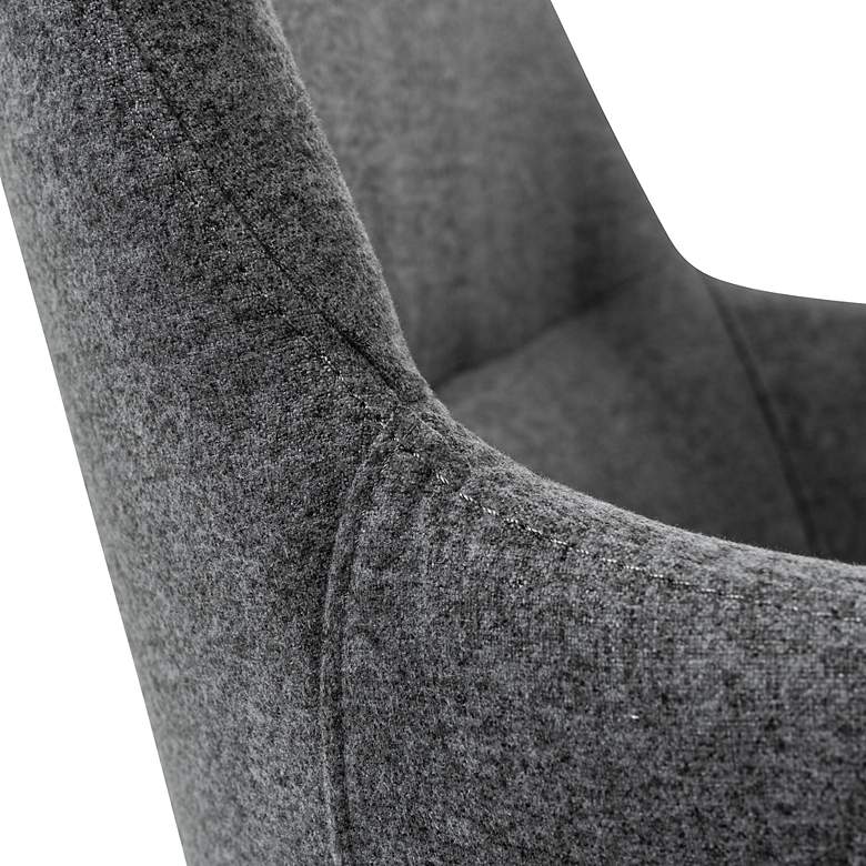 Image 4 Minna Dark Gray Fabric Adjustable Swivel Office Chair more views