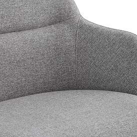Image3 of Minna Light Gray Fabric Adjustable Swivel Office Chair more views