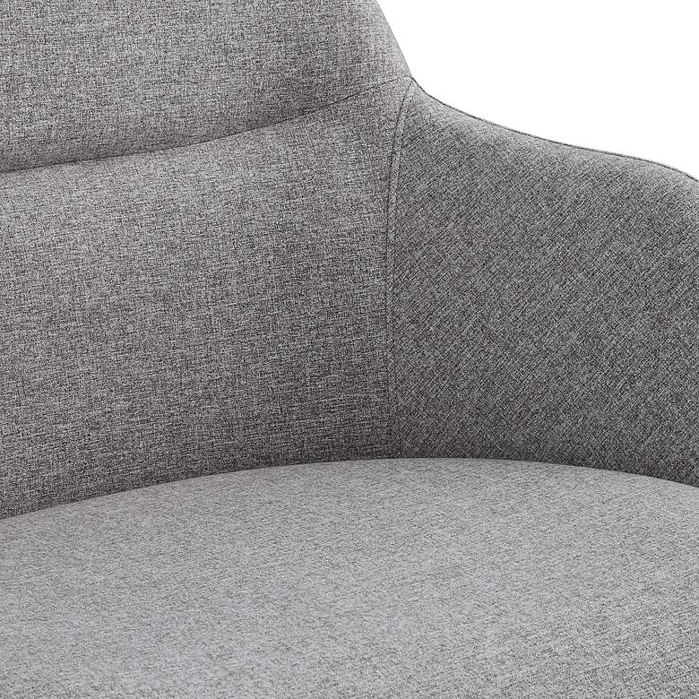 Image 3 Minna Light Gray Fabric Adjustable Swivel Office Chair more views