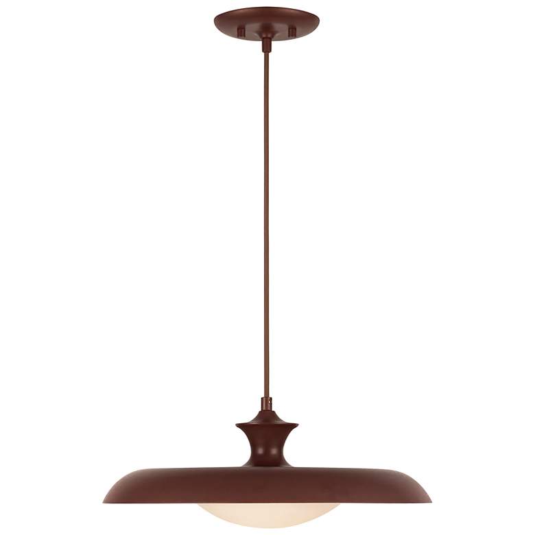 Image 2 Minori 15 1/2" Wide Burgundy Pendant Light