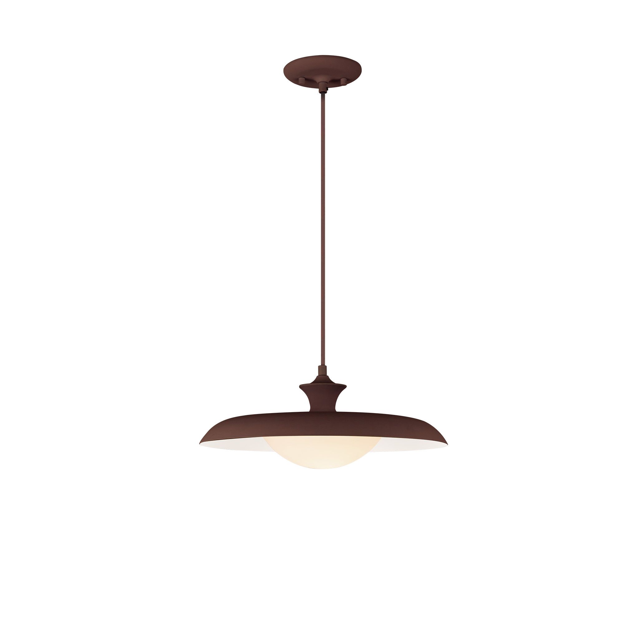Image 4 Minori 15 1/2" Wide Burgundy Pendant Light more views