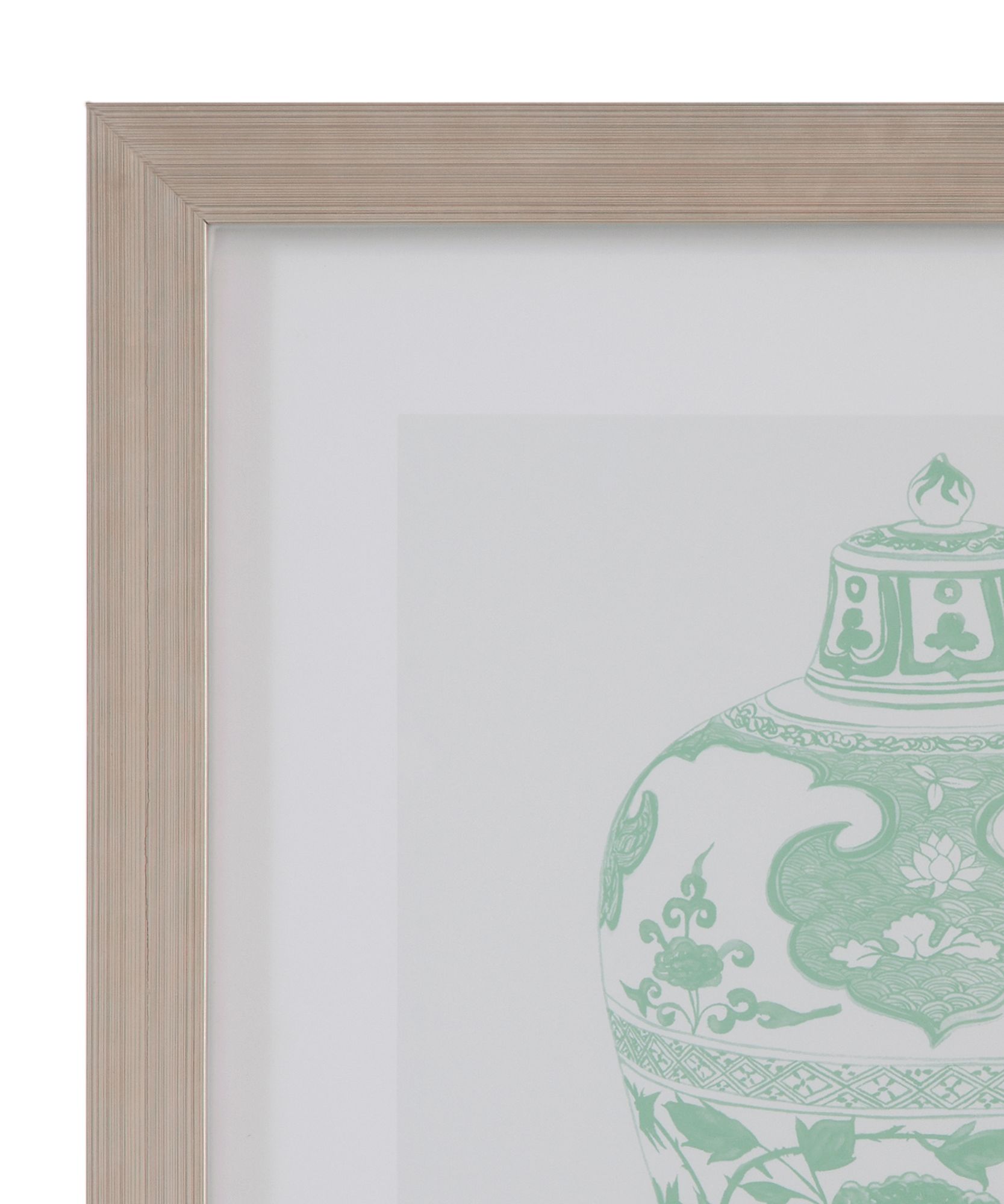 Image 2 Mint Vases 28" x 24" Framed Print Set of 4 more views