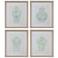 Mint Vases 28" x 24" Framed Print Set of 4