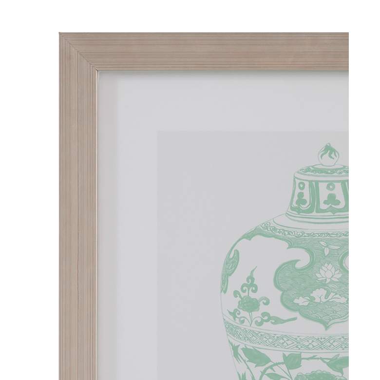 Image 2 Mint Vases 28" x 24" Framed Print Set of 4 more views