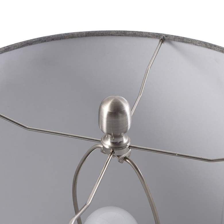 Image 5 Mintin Smoked Gray Glass Globe Table Lamp with Acrylic Base more views