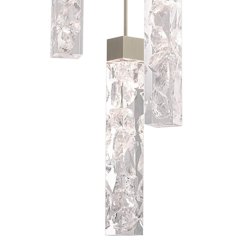 Image 3 Minx 11 3/4" Wide Antique Nickel 3-Light LED Mini Pendant more views