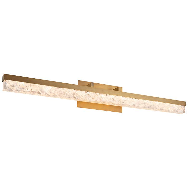 Image 1 Minx 5.5"H x 38.5"W 1-Light Bath Vanity & Wall Light in Aged