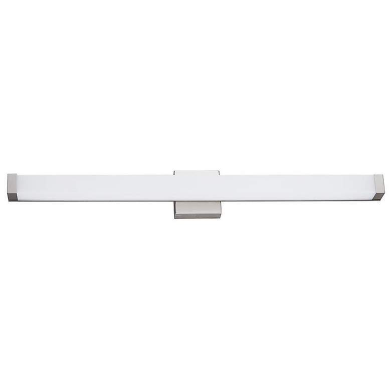 Image 3 Mio 38"W ADA Brushed Nickel Linear LED Bath Light With Opal Acrylic Sh more views