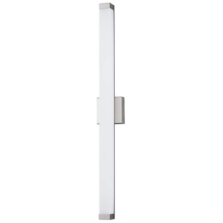 Image 4 Mio 38"W ADA Brushed Nickel Linear LED Bath Light With Opal Acrylic Sh more views