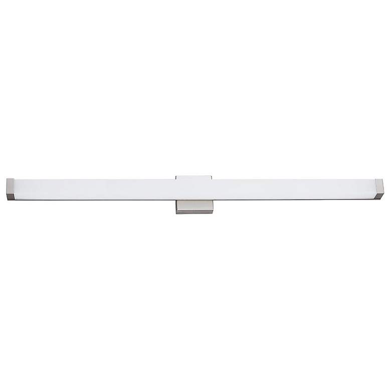 Image 3 Mio 48"W ADA Brushed Nickel Linear LED Bath Light With Opal Acrylic Sh more views