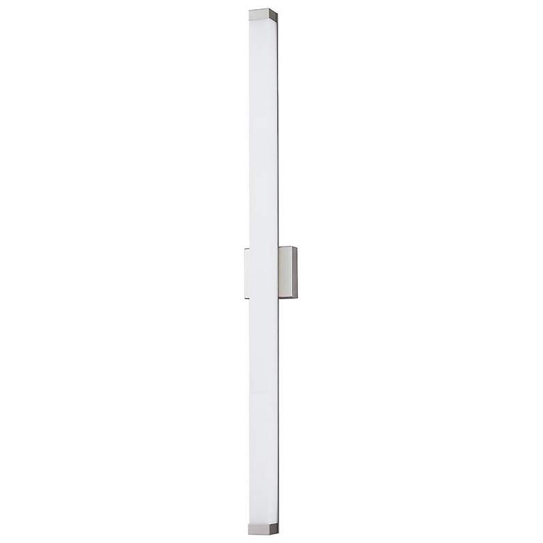 Image 4 Mio 48"W ADA Brushed Nickel Linear LED Bath Light With Opal Acrylic Sh more views