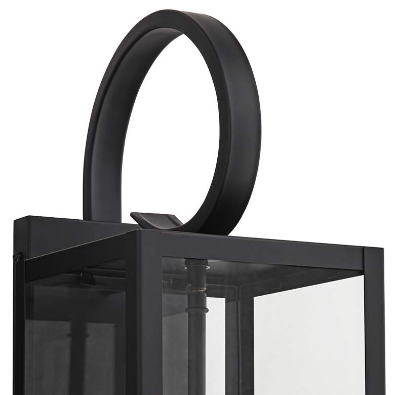 Image 3 Mira 21 1/2" High Flat Black 3-Light Outdoor Wall Light more views