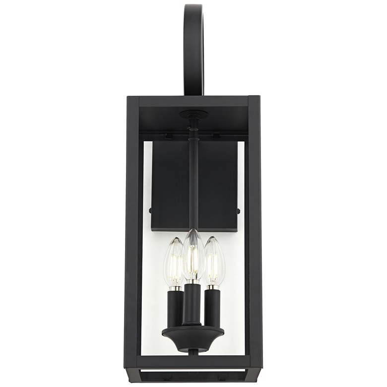 Image 5 Mira 21 1/2 inch High Flat Black 3-Light Outdoor Wall Light more views