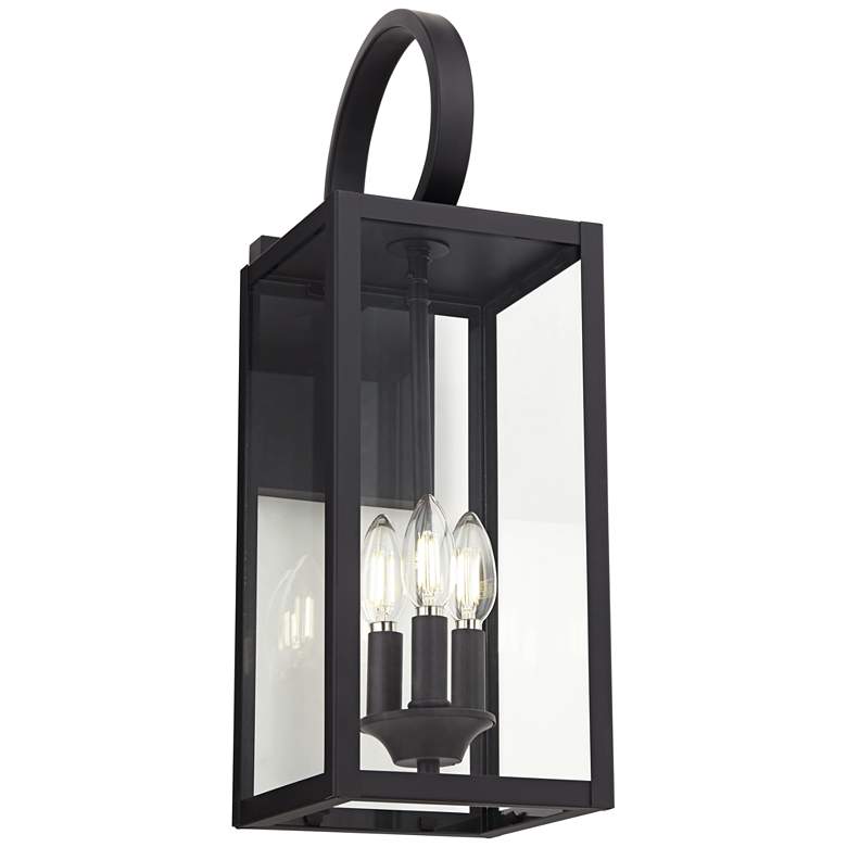 Image 6 Mira 21 1/2 inch High Flat Black 3-Light Outdoor Wall Light more views