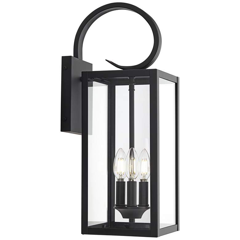 Image 7 Mira 21 1/2" High Flat Black 3-Light Outdoor Wall Light more views