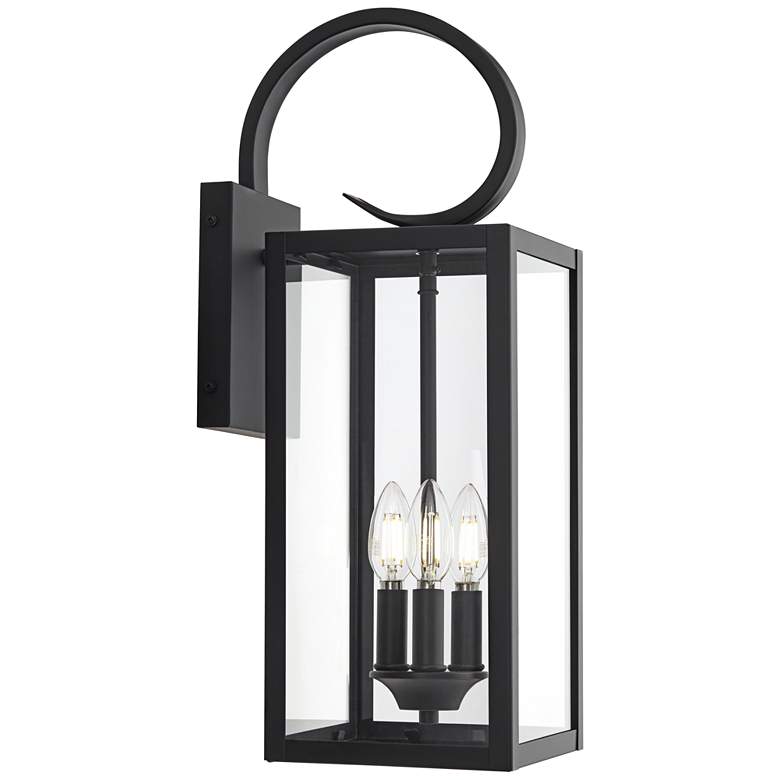 Image 7 Mira 21 1/2 inch High Flat Black 3-Light Outdoor Wall Light more views