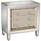 Mira 28" Wide 3-Drawer Mirrored Accent Table