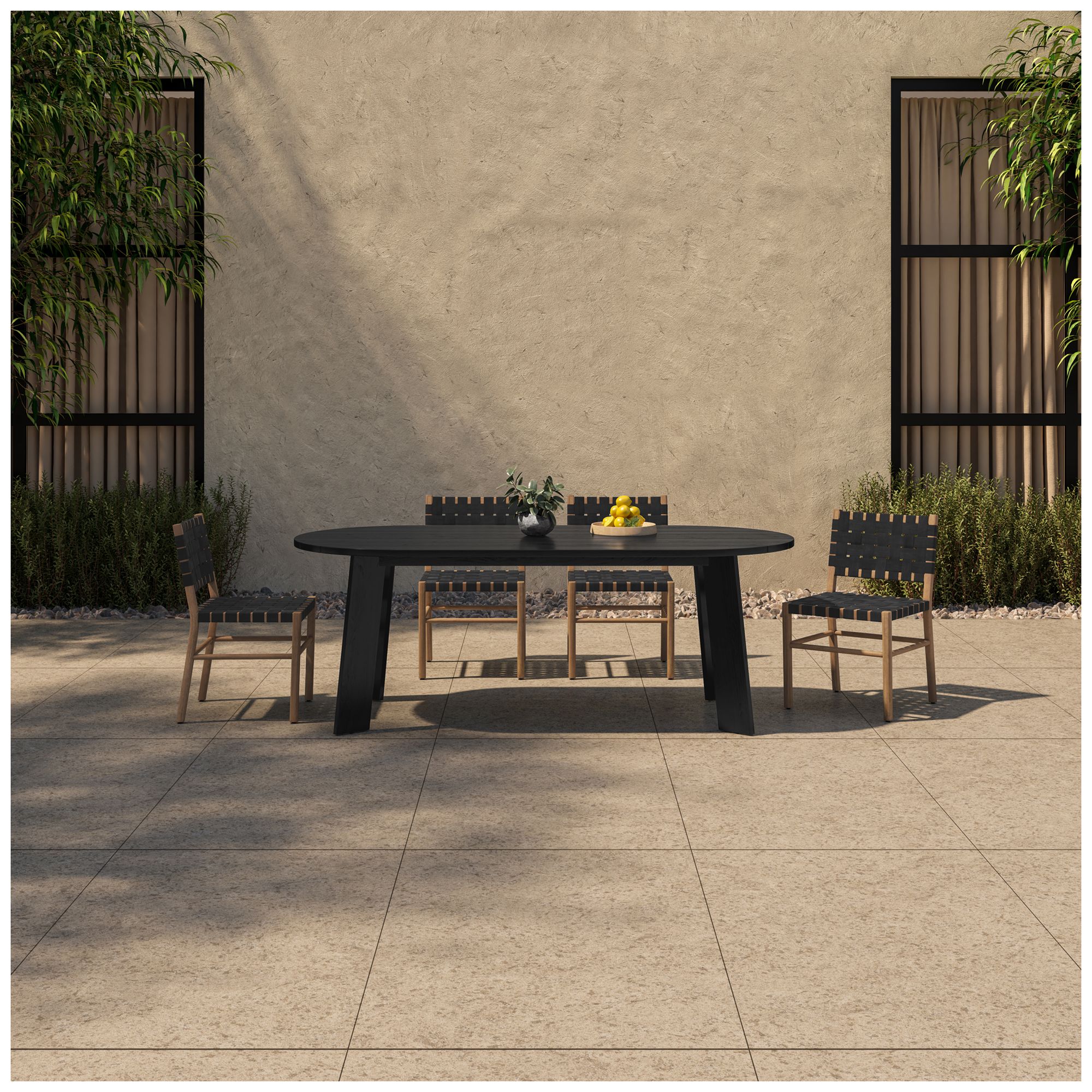 Image 6 Mira Outdoor Dining Chair Black more views