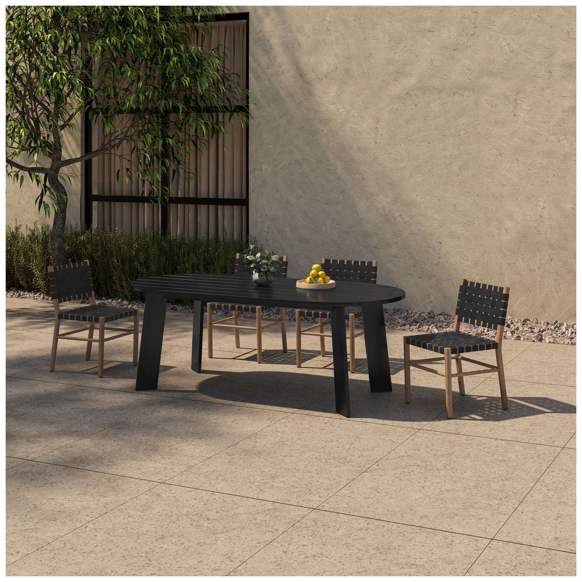 Image 7 Mira Outdoor Dining Chair Black more views
