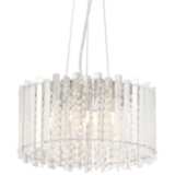 Mirabell 16&quot; Wide Crystal LED Drum Pendant by Inspire Me Home