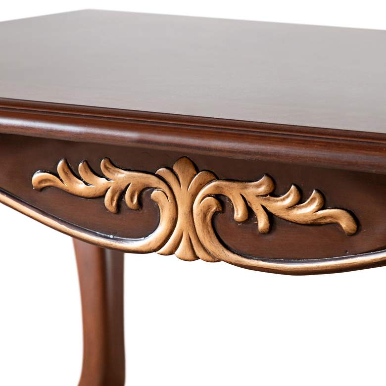 Image 4 Mirabella 48" Wide Cherry Cabriole Legs Coffee Table more views