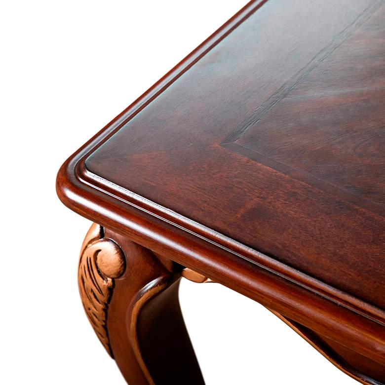 Image 6 Mirabella 48" Wide Cherry Cabriole Legs Coffee Table more views