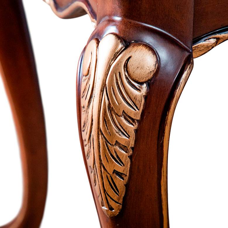 Image 7 Mirabella 48" Wide Cherry Cabriole Legs Coffee Table more views