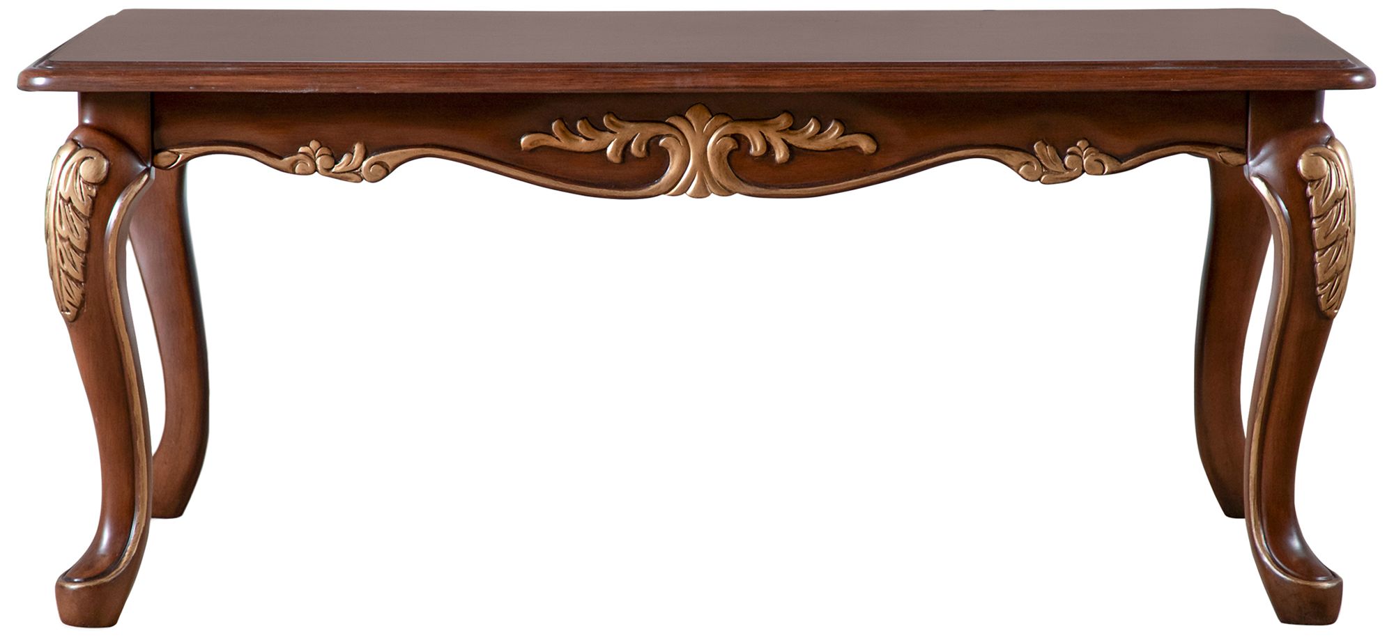 Mirabella 48" Wide Cherry Cabriole Legs Coffee Table