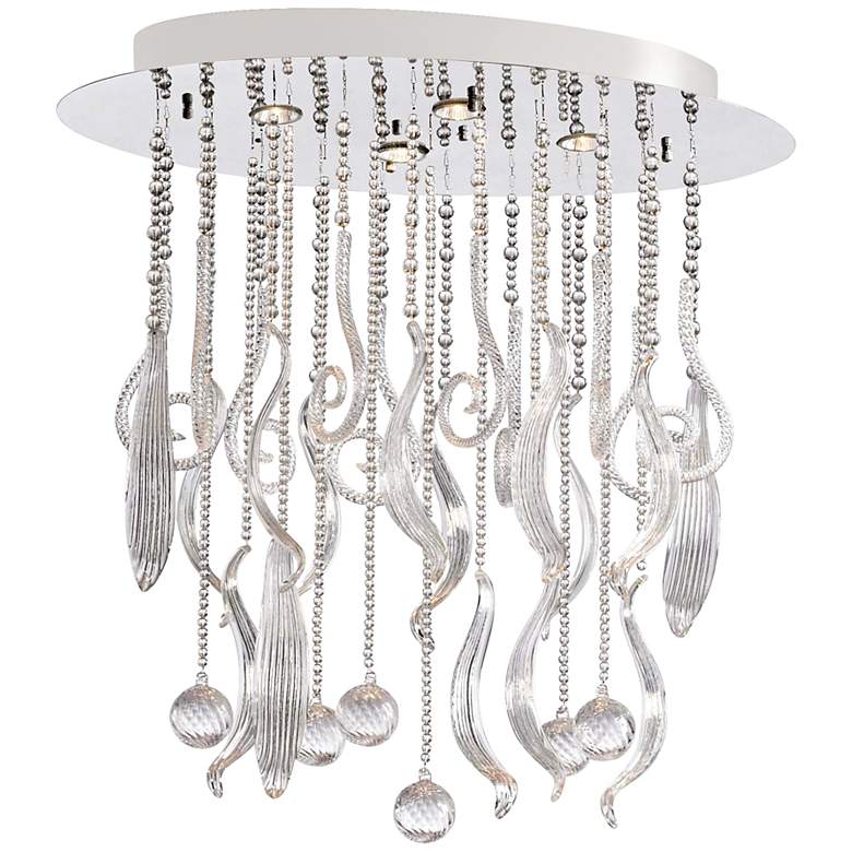 Image 2 Mirabelle 45 1/4" Wide Clear Glass Pendant Light