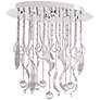 Mirabelle 45 1/4" Wide Clear Glass Pendant Light