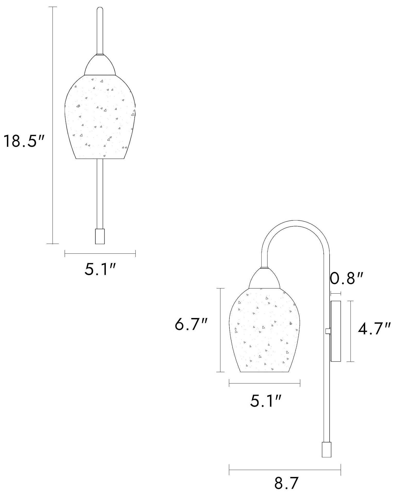 Image 2 Mirabellisation 1-Light Gold Glass Wall Sconces - Made to Order more views
